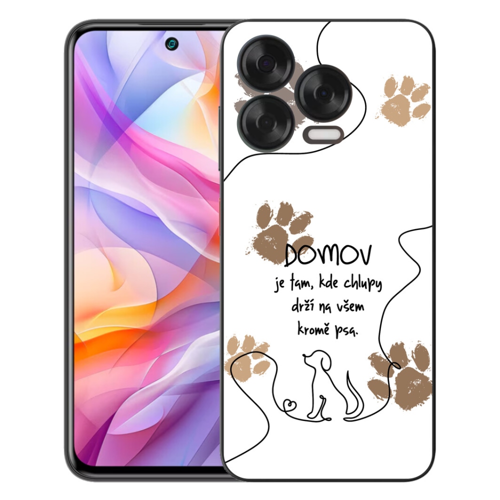 mmCase gél tok a ZTE Blade V70 Vita készülékhez – kutyás motívum, fehér háttér