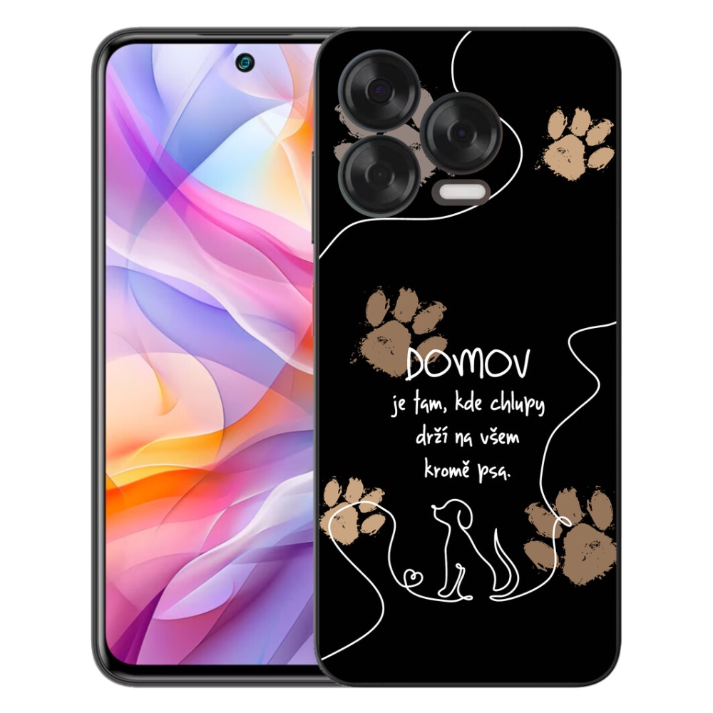mmCase gél tok a ZTE Blade V70 Vita készülékhez – kutyás motívum, fekete háttér
