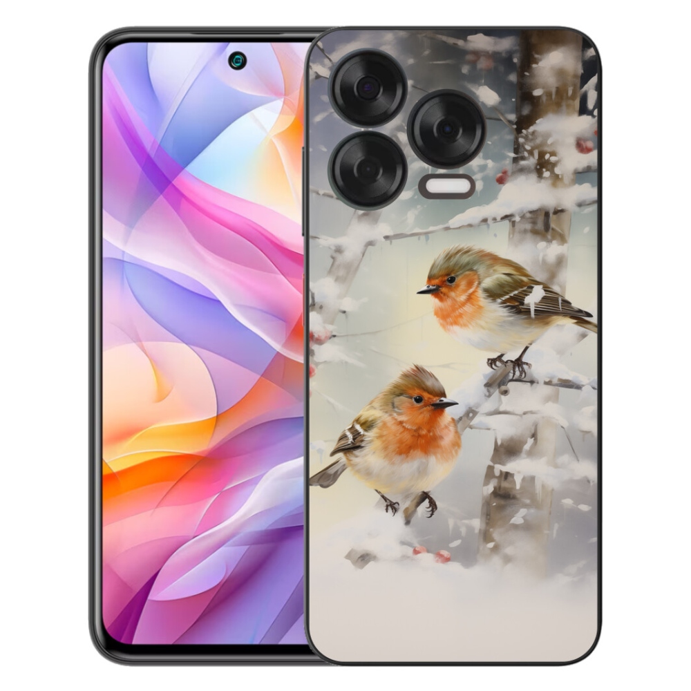 mmCase gél tok a ZTE Blade V70 Vita készülékhez – madarak télen