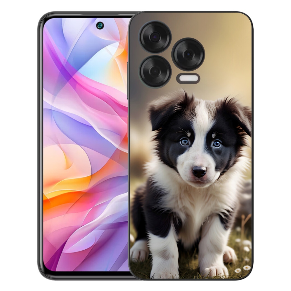 mmCase gél tok a ZTE Blade V70 Vita-hoz – aranyos border collie
