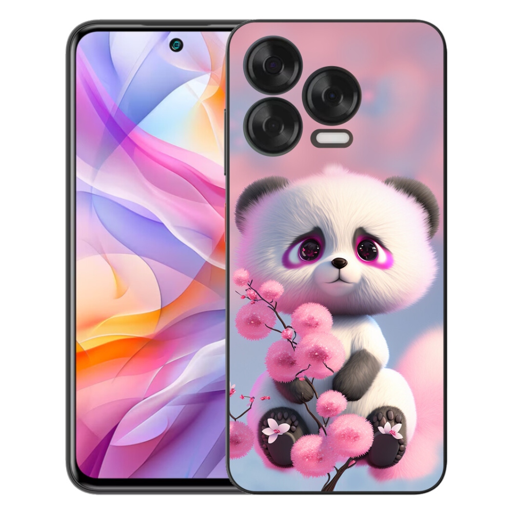 mmCase gél tok a ZTE Blade V70 Vita-hoz – aranyos panda 1