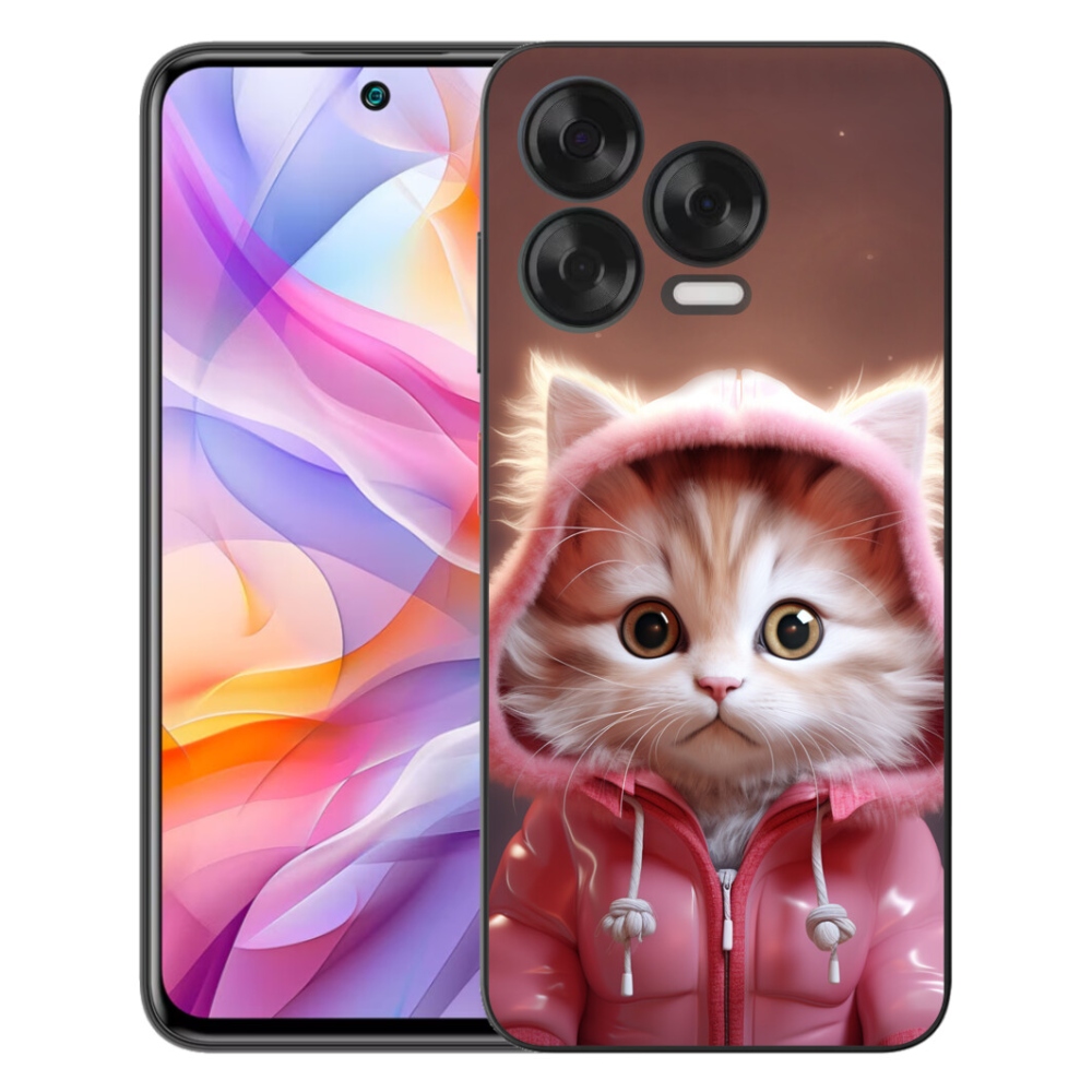 mmCase gél tok a ZTE Blade V70 Vita-hoz – aranyos cica 3