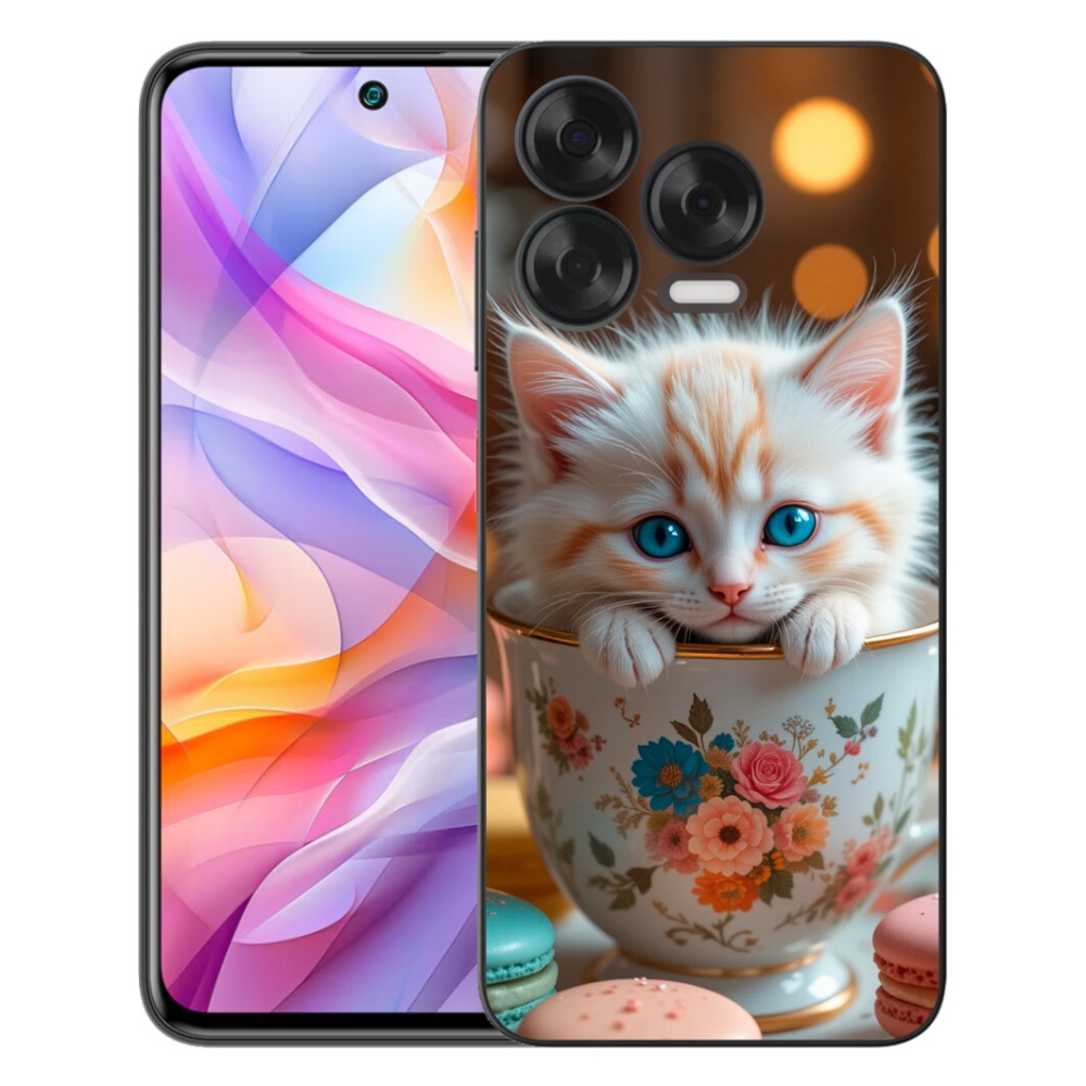 mmCase gél tok a ZTE Blade V70 Vita-hoz – aranyos cica 6