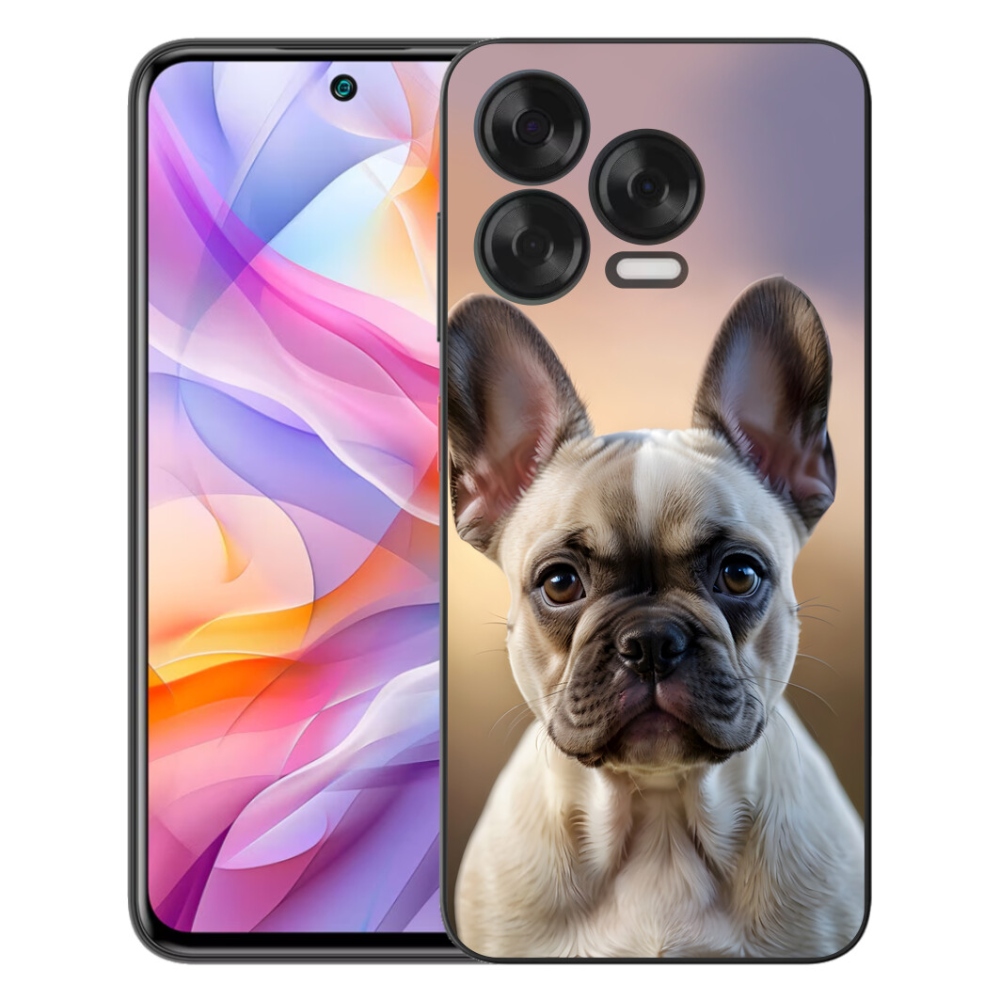 mmCase gél tok a ZTE Blade V70 Vita-hoz – aranyos francia buldog
