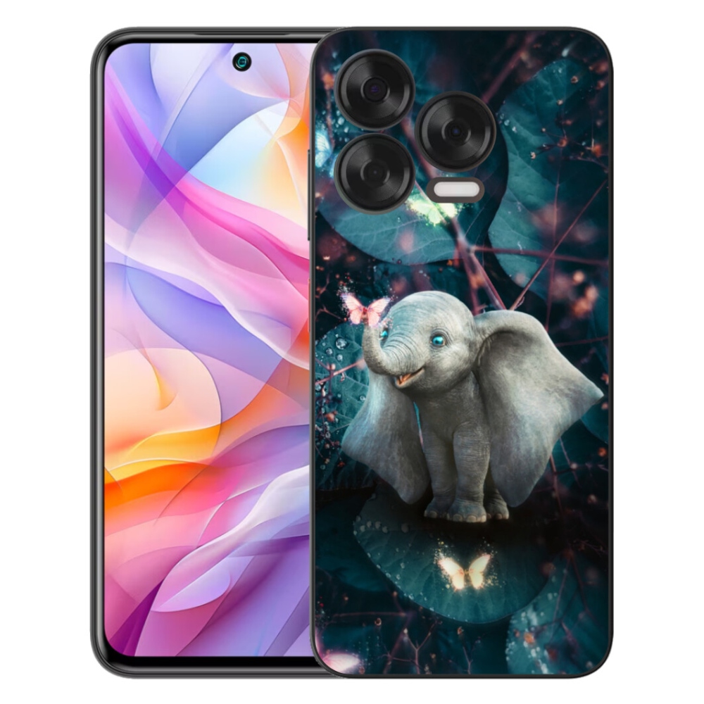 mmCase gél tok a ZTE Blade V70 Vita-hoz – aranyos elefánt