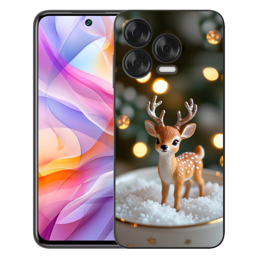mmCase gél tok a ZTE Blade V70 Vita-hoz – aranyos karácsonyi szarvas