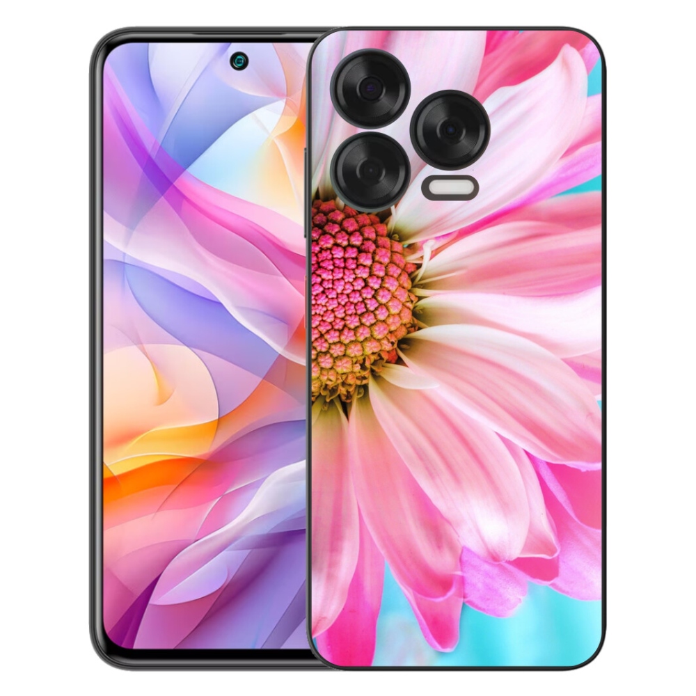 mmCase gél tok a ZTE Blade V70 Vita készülékhez – rózsaszín virág