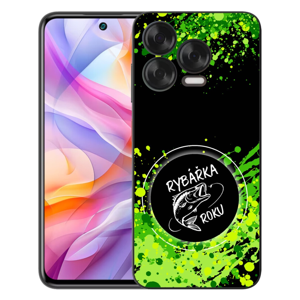 mmCase gél tok a ZTE Blade V70 Vita-hoz – „Az év horgásznője” fekete háttérrel