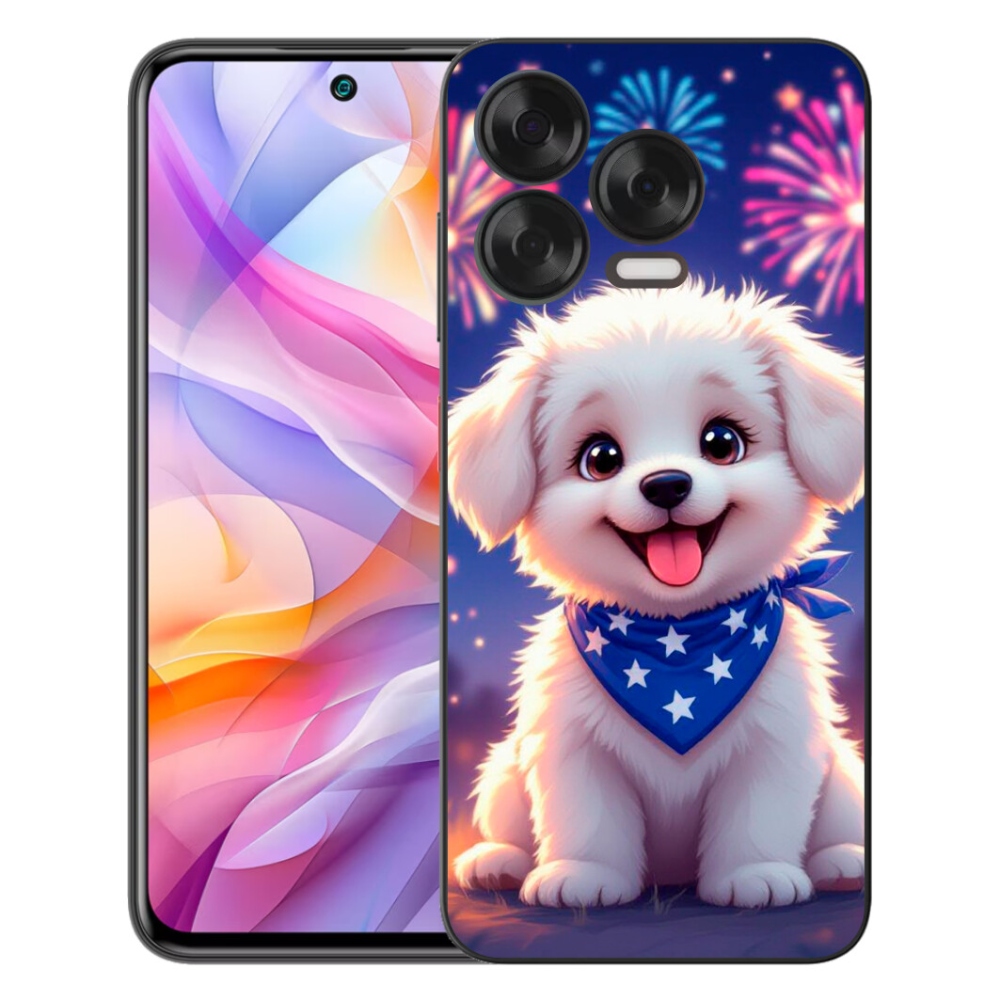 mmCase géltok a ZTE Blade V70 Vita készülékhez – ünnepi kiskutya