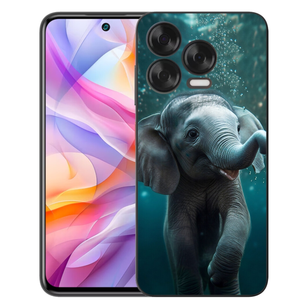 mmCase gélhuzat a ZTE Blade V70 Vita készülékhez – víz alatti elefánt