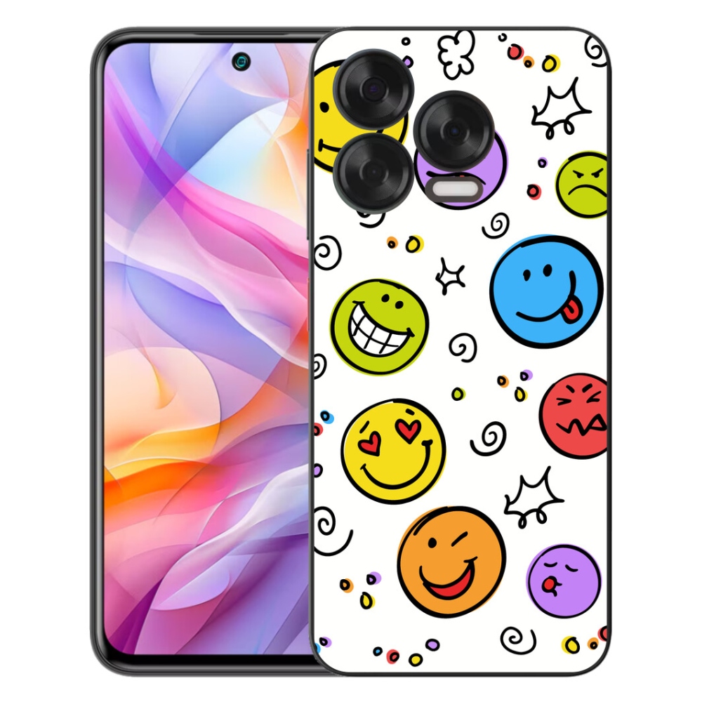 mmCase gél tok a ZTE Blade V70 Vita készülékhez – mosolygós arcok