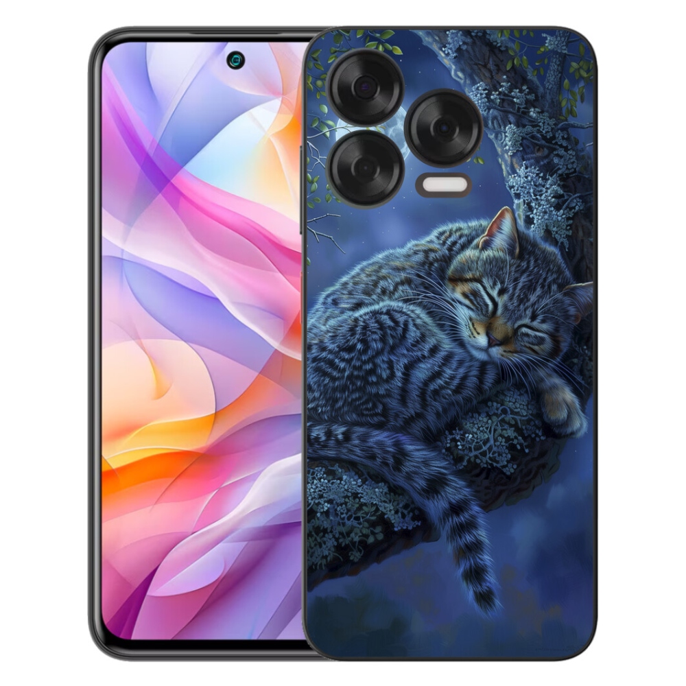 mmCase gél tok a ZTE Blade V70 Vita-hoz – alvó macska