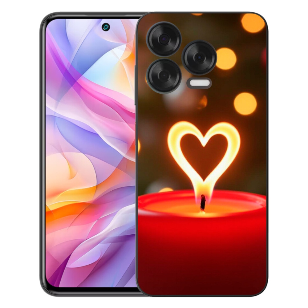 mmCase gél tok a ZTE Blade V70 Vita-hoz – lángoló szív