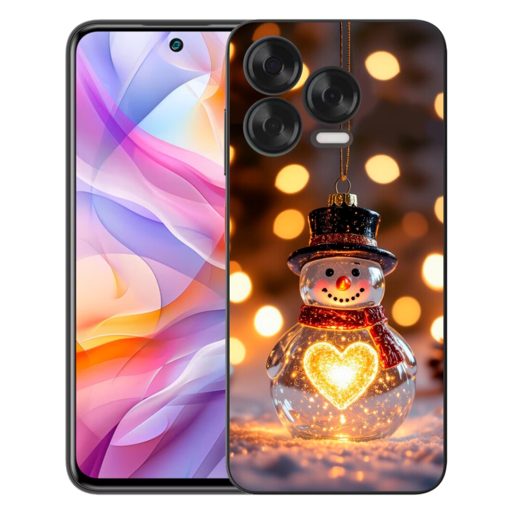 mmCase gél tok a ZTE Blade V70 Vita készülékhez – világító karácsonyi hóember
