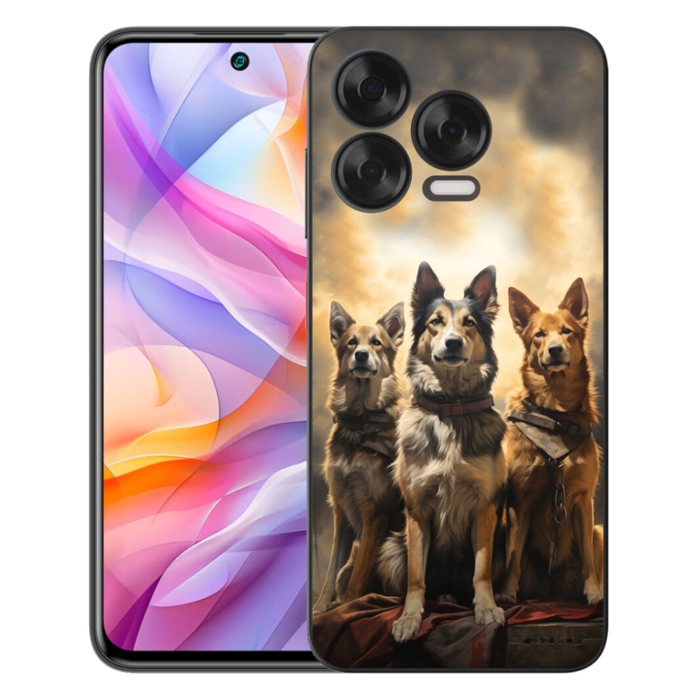 mmCase gél tok a ZTE Blade V70 Vita készülékhez – három kutyával
