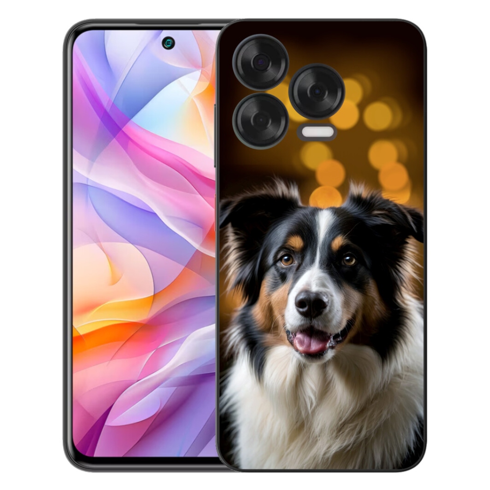 mmCase gél tok a ZTE Blade V70 Vita-hoz – mosolygós ausztrál juhászkutya