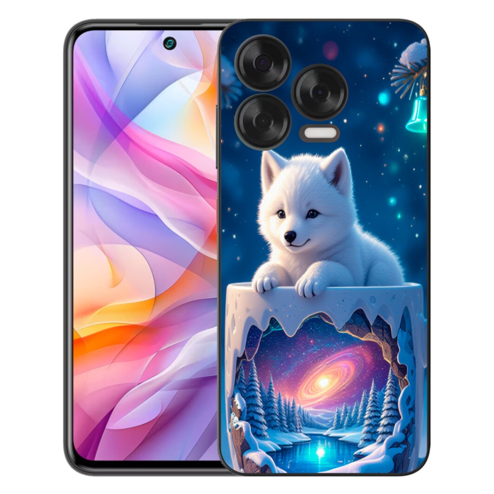 mmCase gél tok a ZTE Blade V70 Vita készülékhez – karácsonyi kiskutya