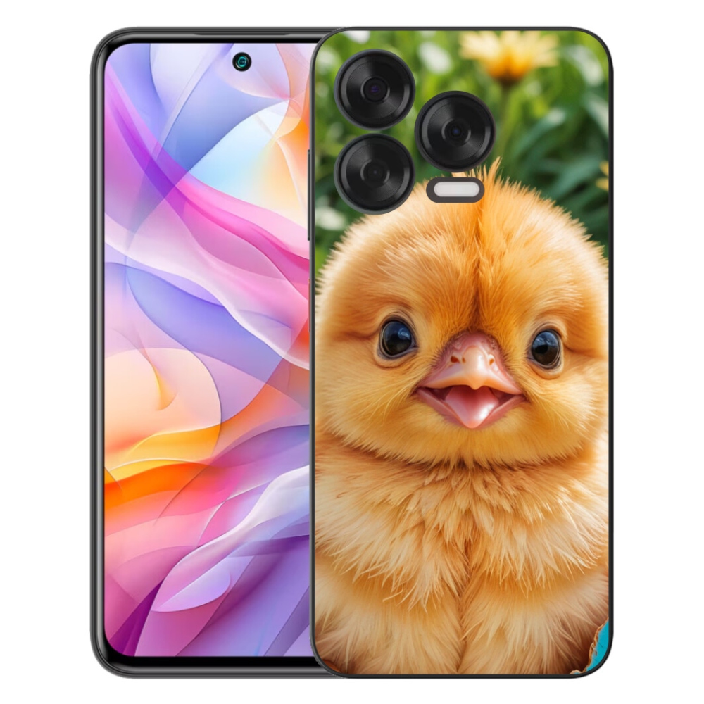 mmCase gél tok a ZTE Blade V70 Vita-hoz – vidám kiscsibe