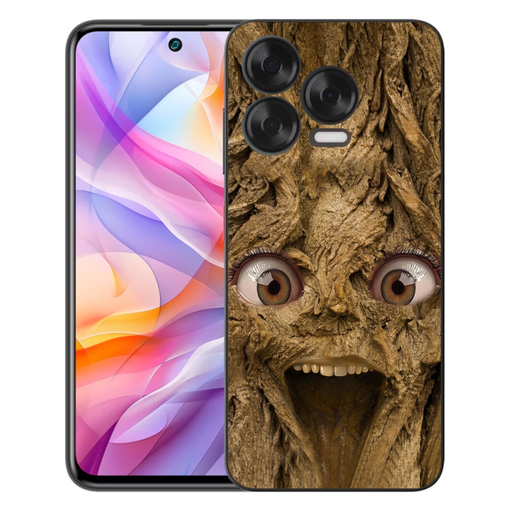 mmCase gél tok a ZTE Blade V70 Vita-hoz – vidám fa szemekkel