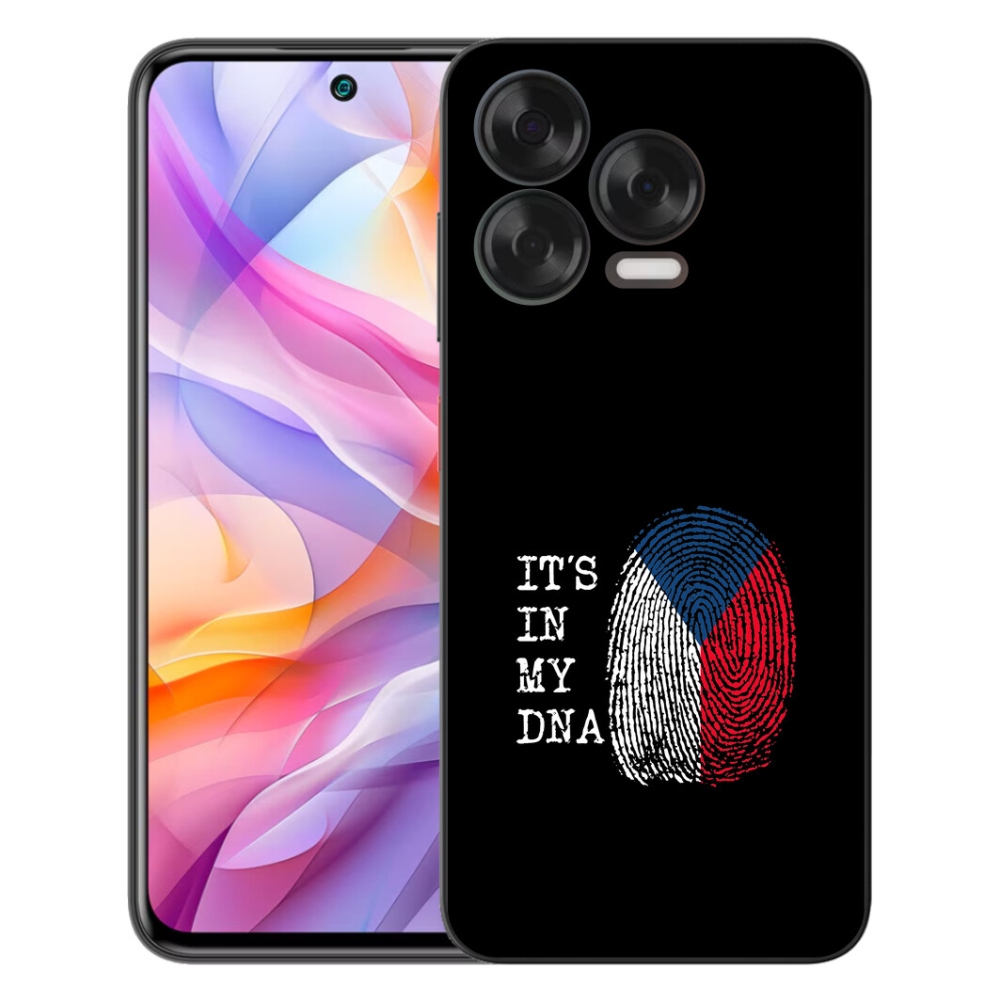 mmCase gél tok a ZTE Blade V70 Vita-hoz – zászló, ujjlenyomat, fekete háttér
