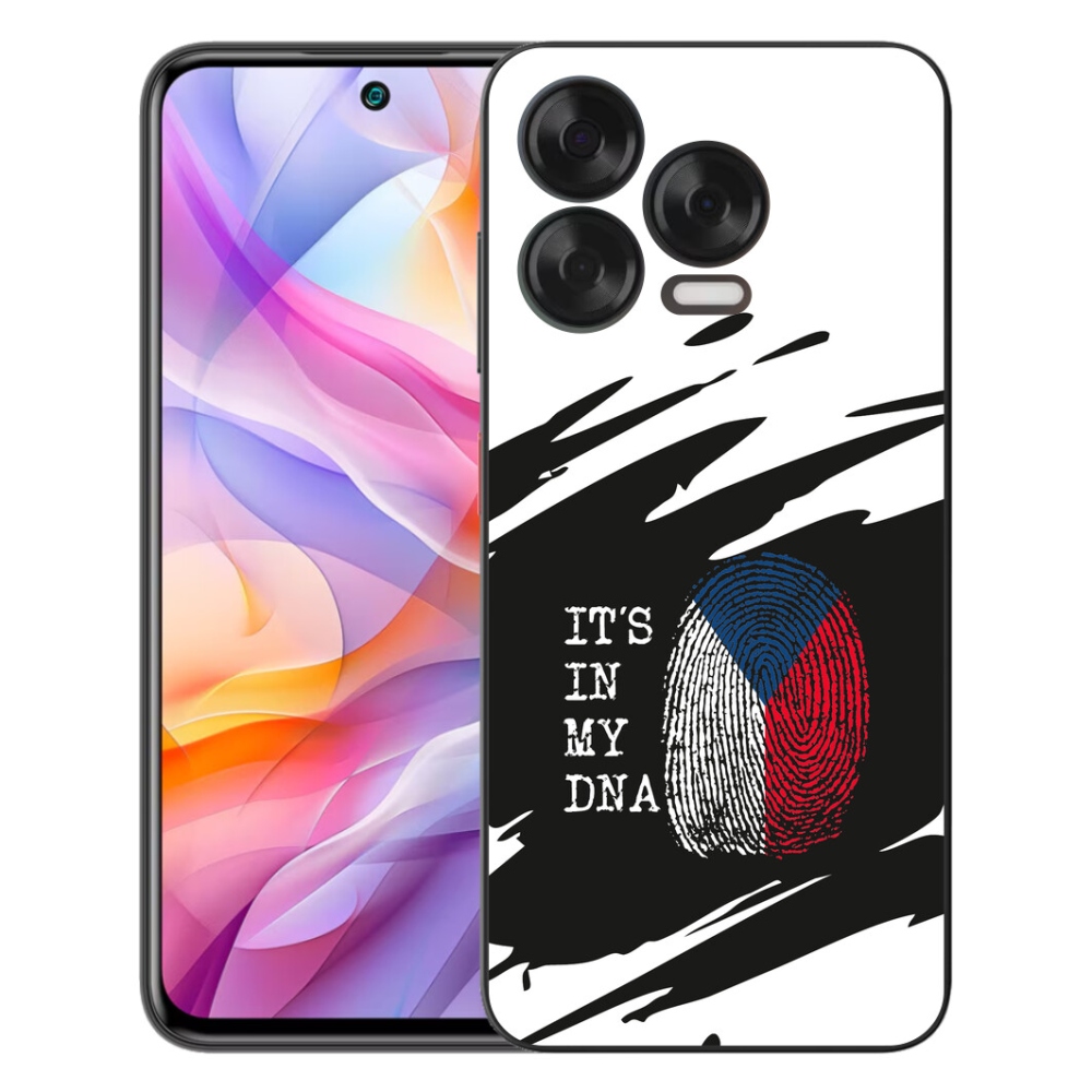 mmCase gél tok a ZTE Blade V70 Vita-hoz – zászló, ujjlenyomat, fekete-fehér háttér