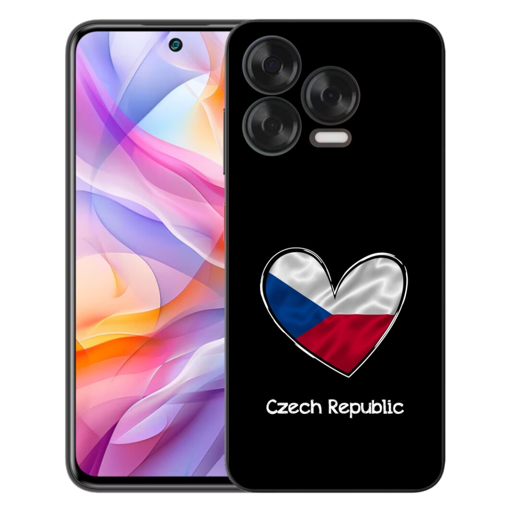 mmCase géltok a ZTE Blade V70 Vita-hoz – zászló, szív, fekete háttér