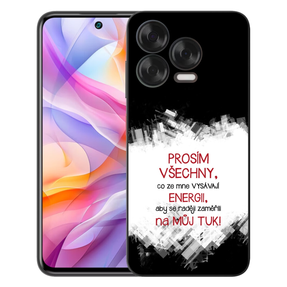 mmCase gél tok a ZTE Blade V70 Vita-hoz – vicces felirattal, 1 db, piros