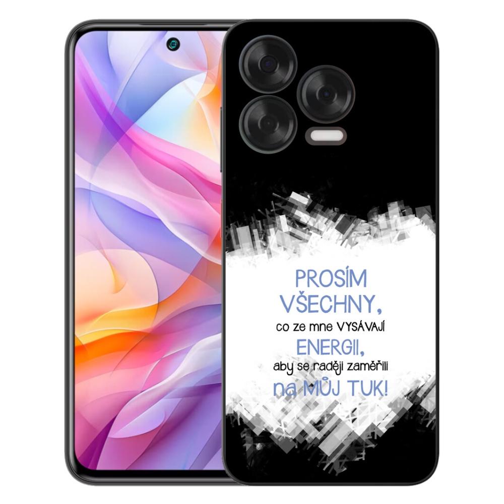 mmCase gél tok a ZTE Blade V70 Vita-hoz – vicces felirattal, 1 db, kék