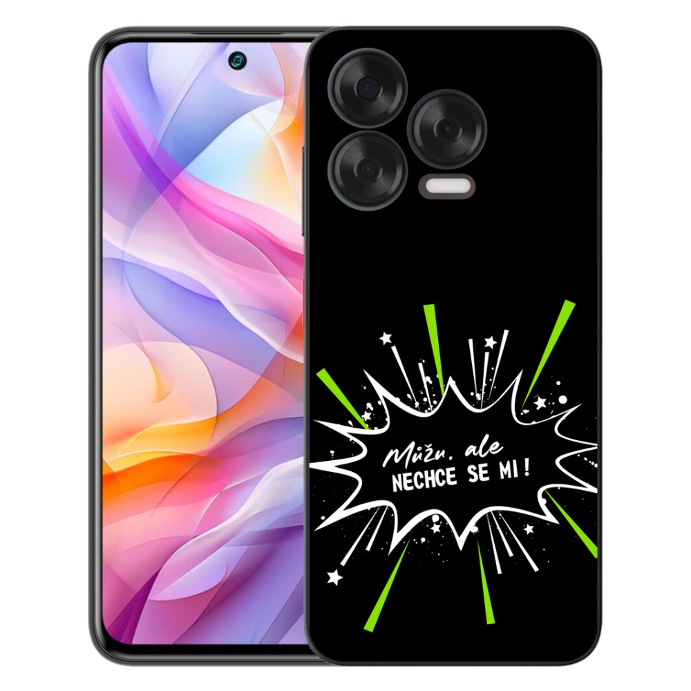 mmCase gél tok a ZTE Blade V70 Vita-hoz – vicces felirat, 11, fekete háttér