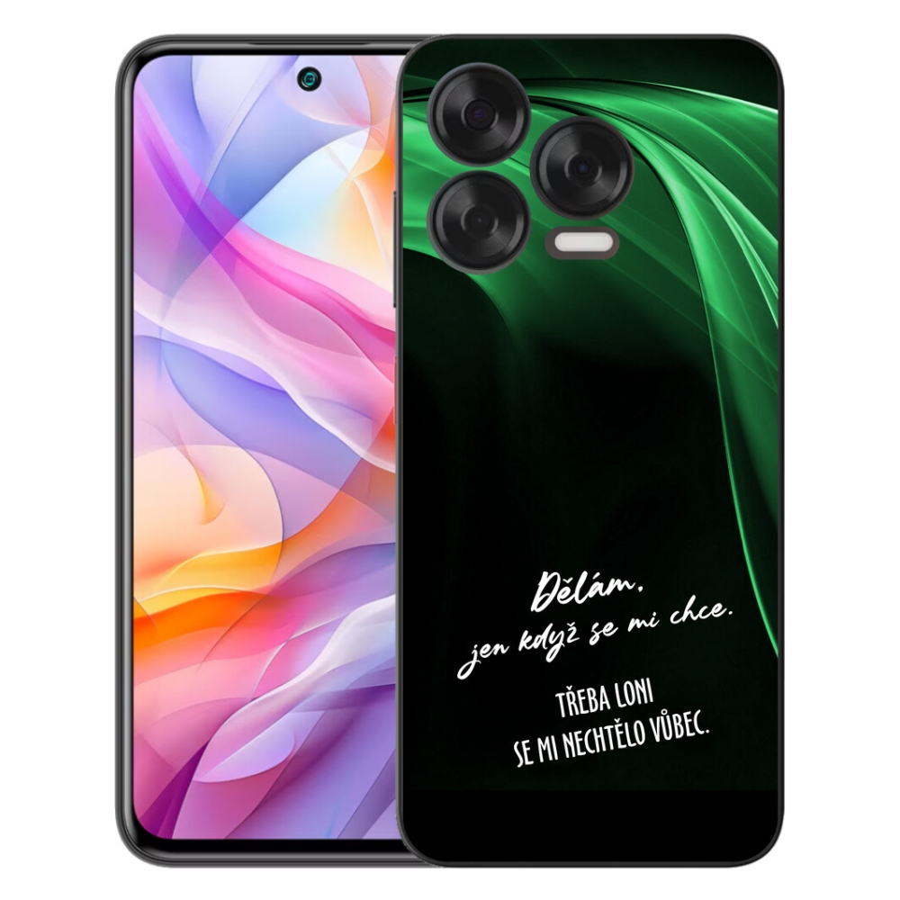 mmCase gél tok a ZTE Blade V70 Vita-hoz – vicces felirat, 12, fekete háttér