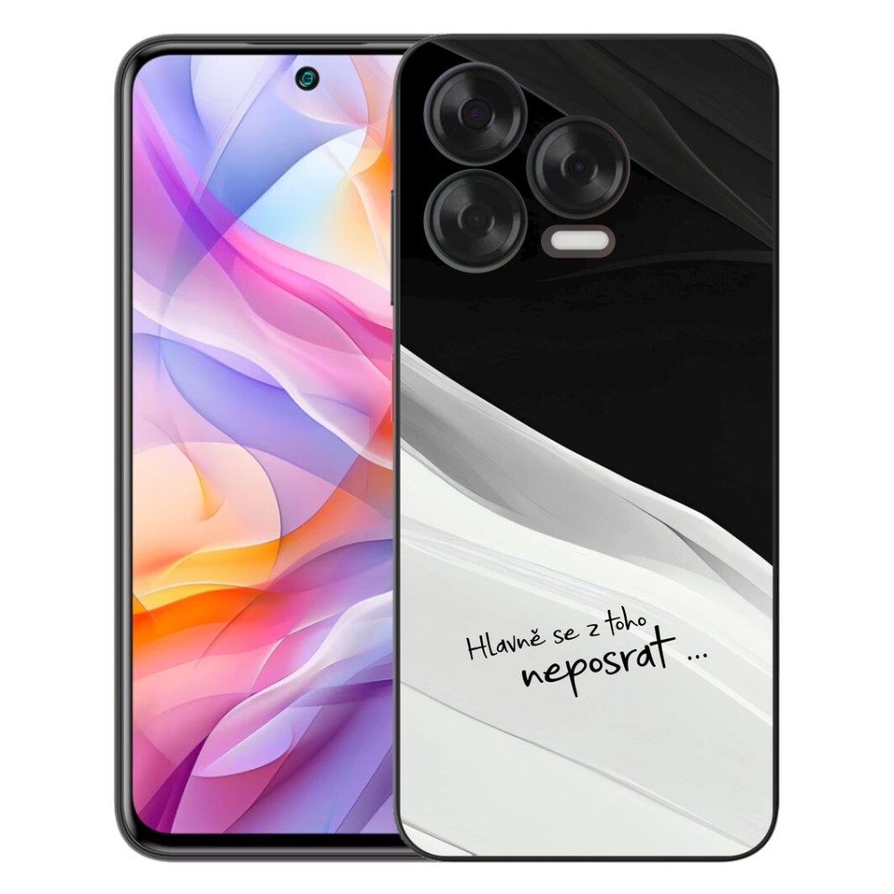mmCase géltok a ZTE Blade V70 Vita-hoz – vicces szöveg, 13 fekete-fehér háttér