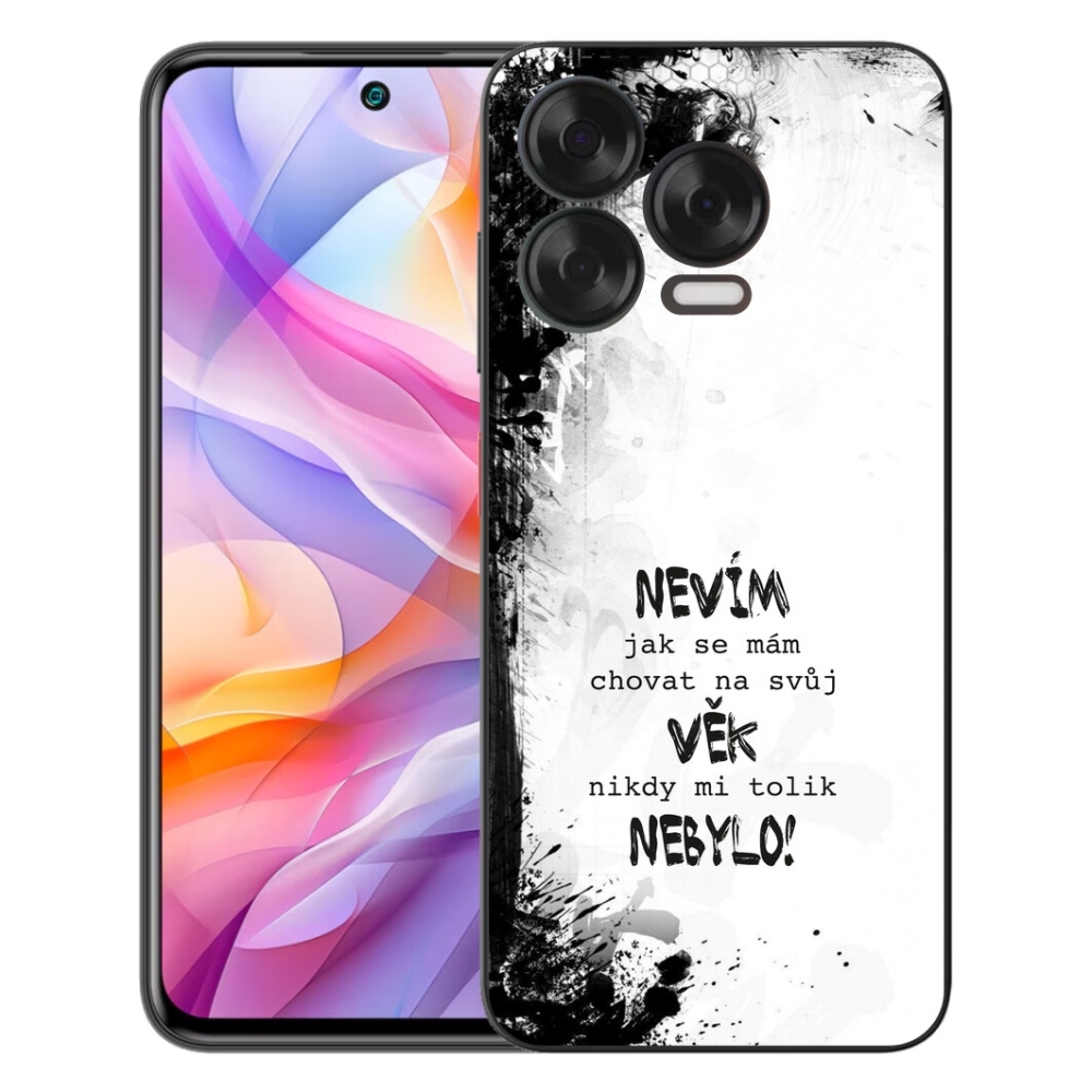 mmCase géltok a ZTE Blade V70 Vita-hoz – vicces felirat, 14, fehér háttér