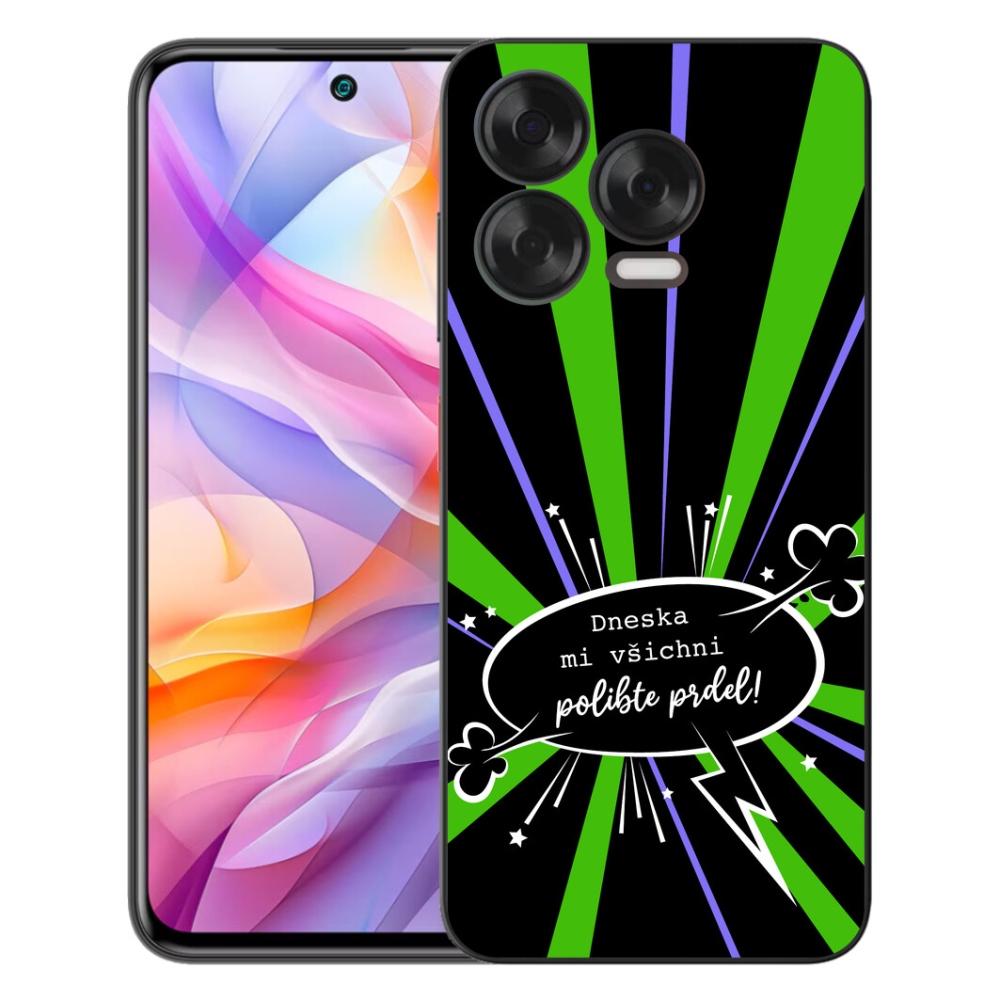 mmCase gél tok a ZTE Blade V70 Vita-hoz – vicces felirat, 15, fekete háttér
