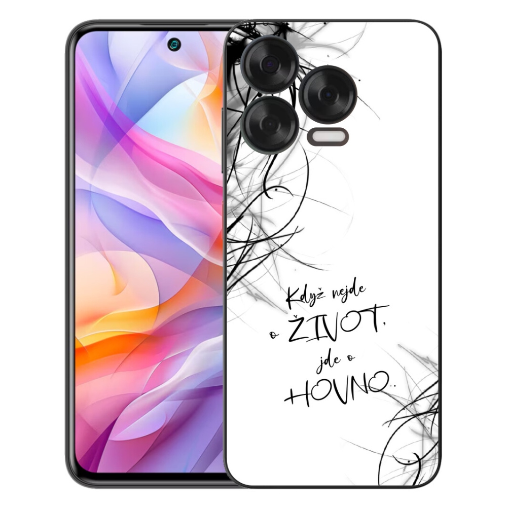 mmCase géltok a ZTE Blade V70 Vita-hoz – vicces felirat, 16, fehér háttér