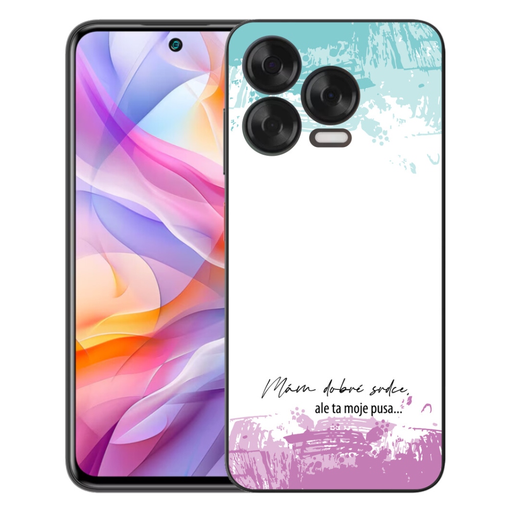 mmCase gél tok a ZTE Blade V70 Vita-hoz – vicces felirat, 3 fehér háttér