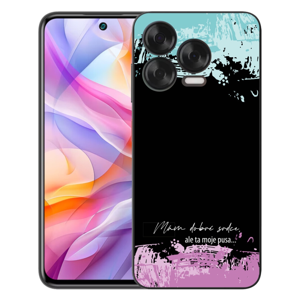 mmCase gél tok a ZTE Blade V70 Vita-hoz – vicces felirat, 3 fekete háttér