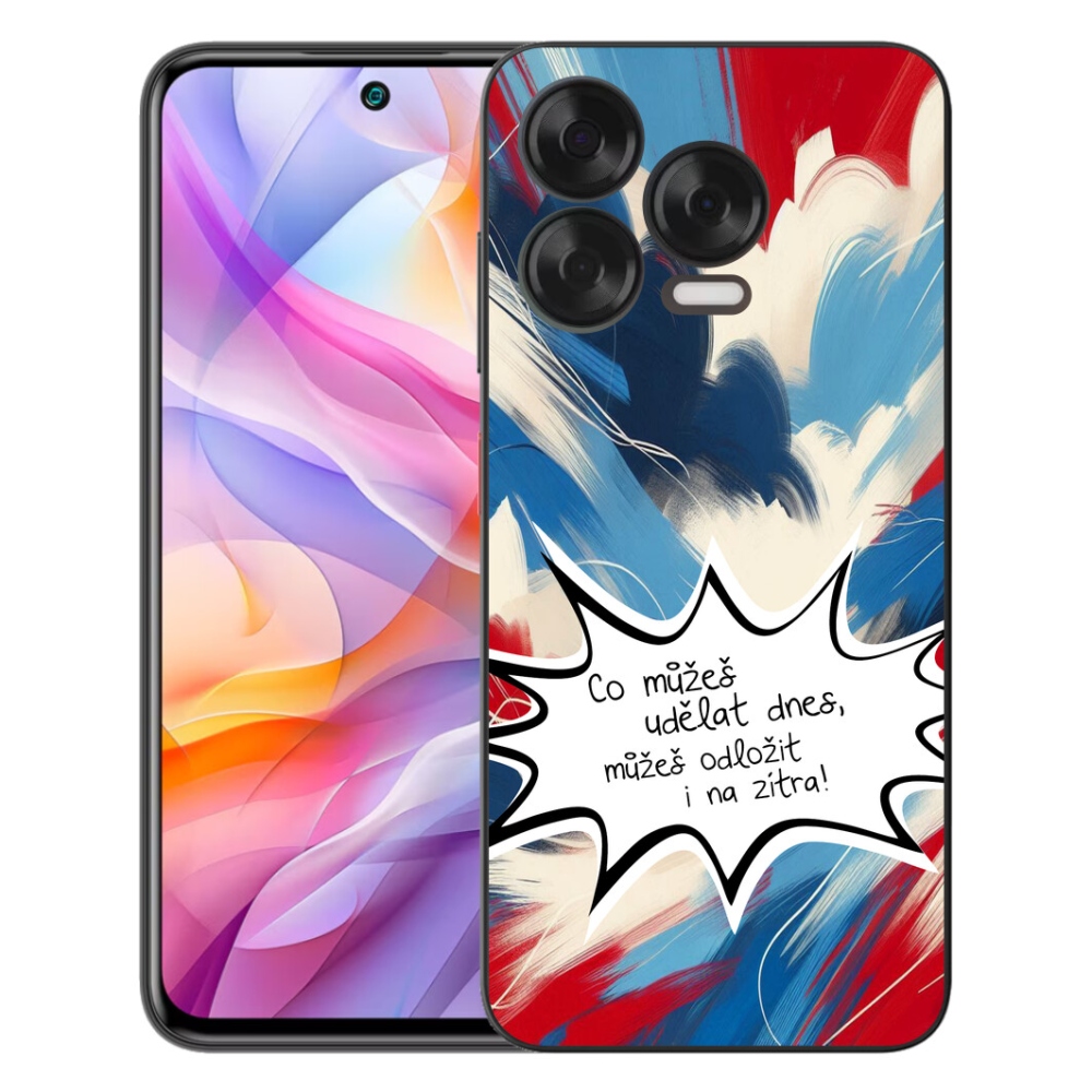mmCase géltok a ZTE Blade V70 Vita-hoz – vicces felirat, 9, fehér háttér