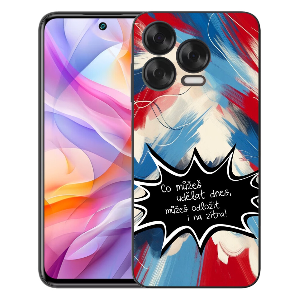 mmCase géltok a ZTE Blade V70 Vita-hoz – vicces felirat, 9-es fekete háttér