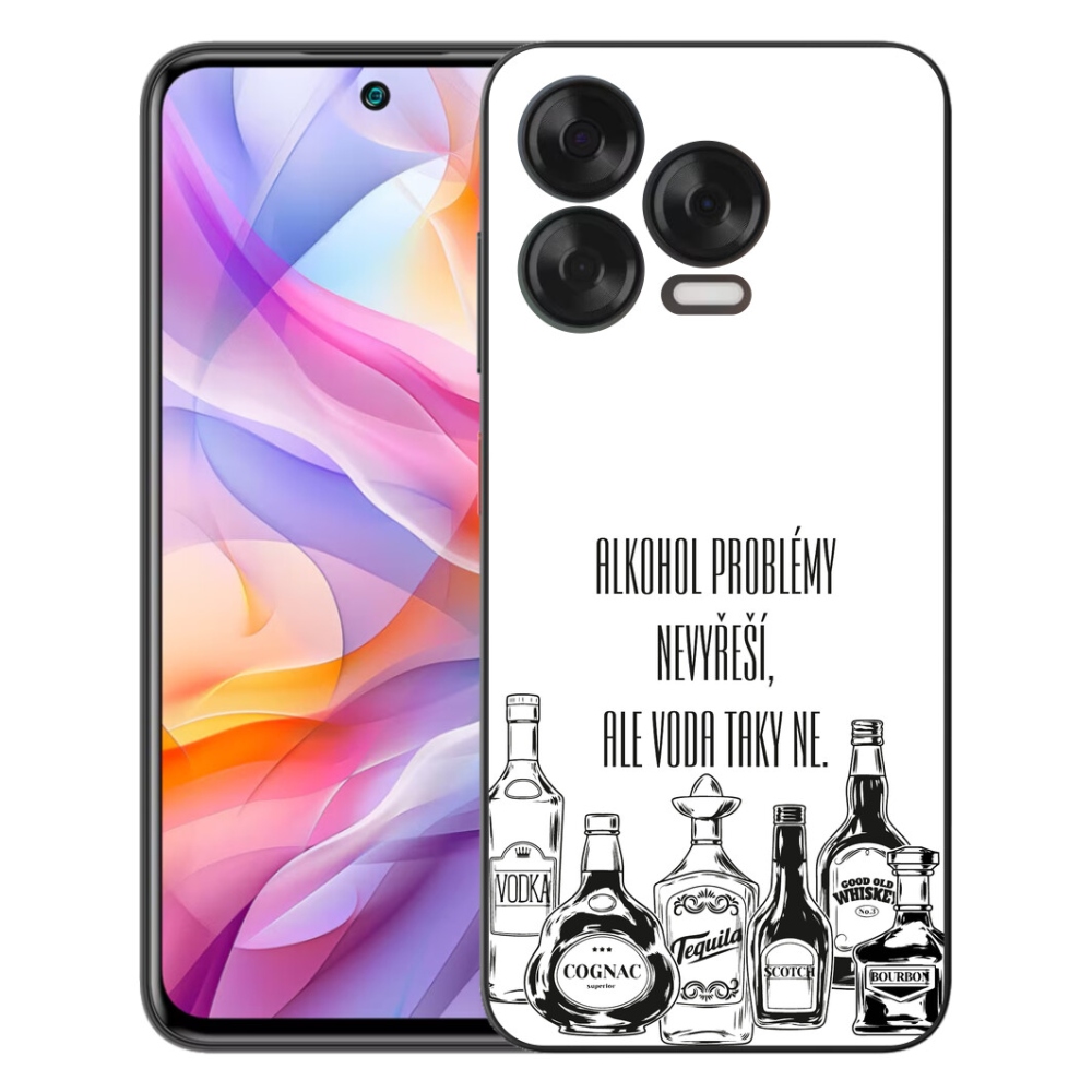 mmCase gél tok a ZTE Blade V70 Vita-hoz – vicces felirat fehér háttérrel