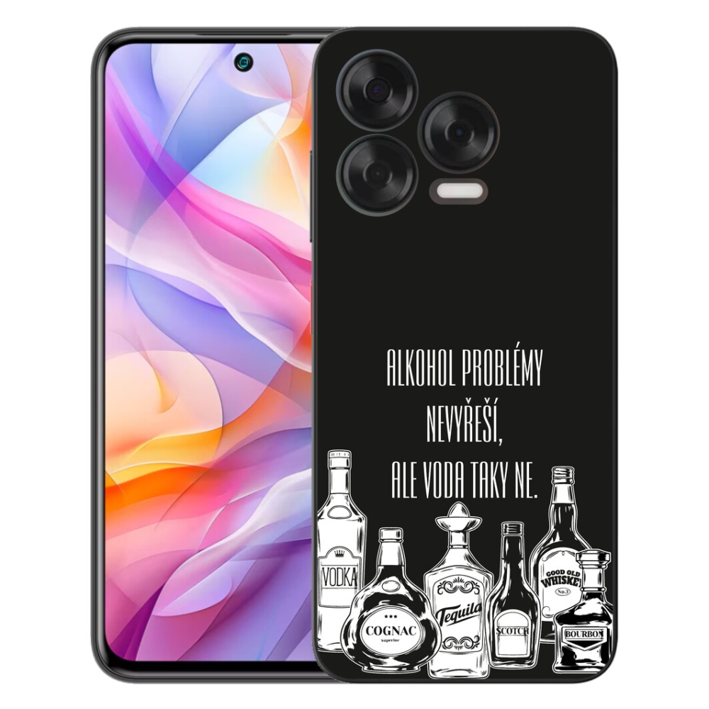 mmCase gél tok a ZTE Blade V70 Vita-hoz – vicces felirat fekete háttérrel