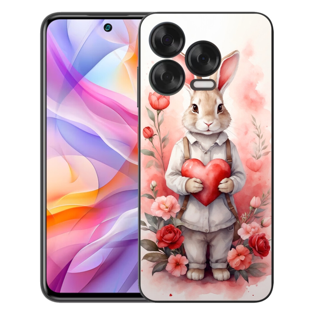 mmCase gél tok a ZTE Blade V70 Vita-hoz – nyuszi szívvel