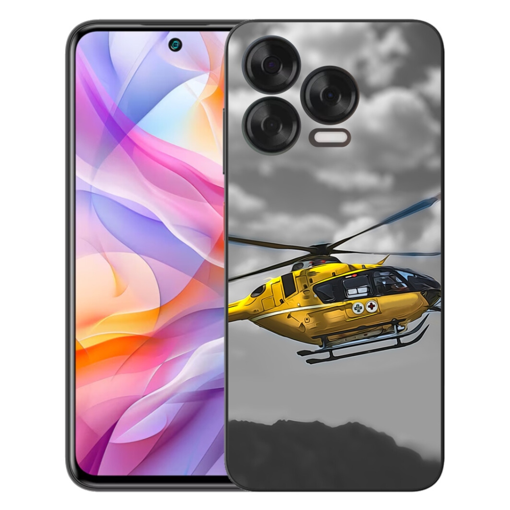 mmCase géltok a ZTE Blade V70 Vita készülékhez – sárga helikopter