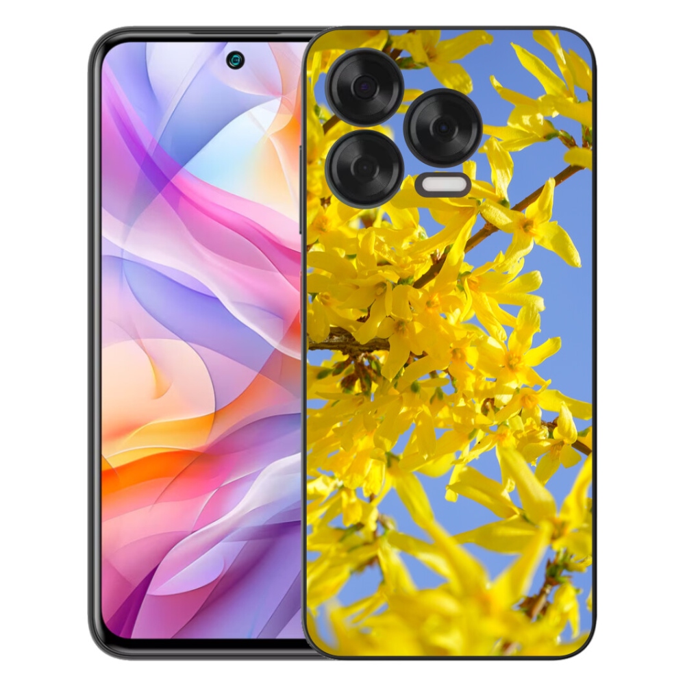 mmCase gél tok a ZTE Blade V70 Vita készülékhez – sárga virágok