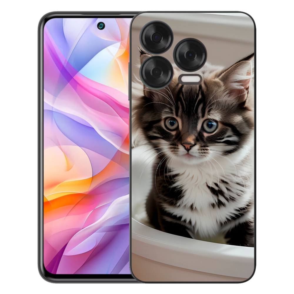 mmCase gél tok a ZTE Blade V70 Vita-hoz – kíváncsi cica