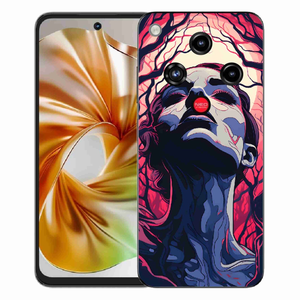 ZTE Nubia Focus 2 zselés borító mmCase - absztrakt arc