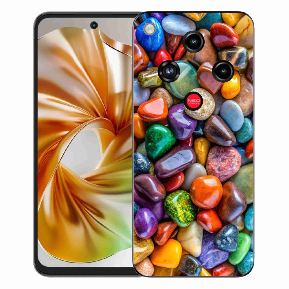 ZTE Nubia Focus 2 zselés tok mmCase - színes strasszkövek