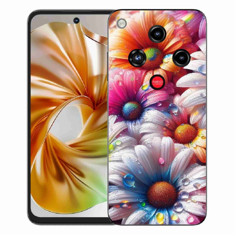 ZTE Nubia Focus 2 zselés borító mmCase - színes százszorszépek