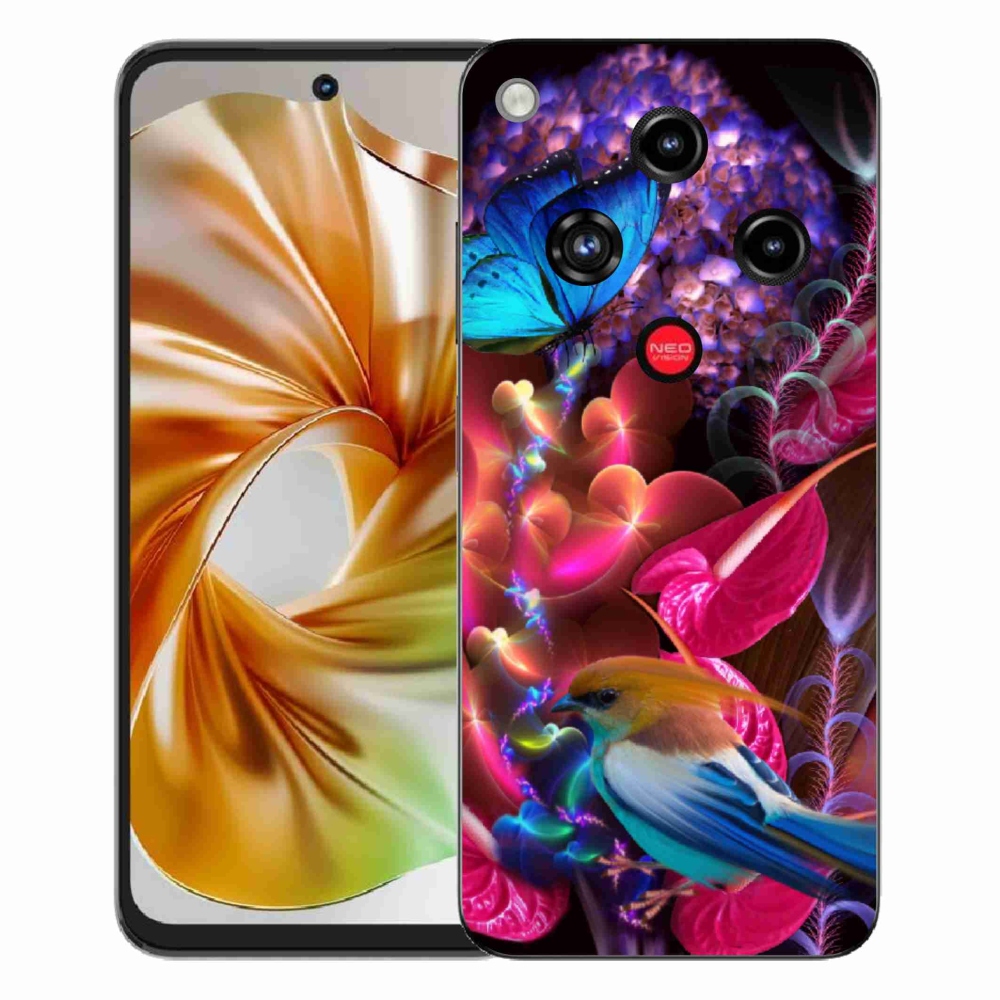 ZTE Nubia Focus 2 zselés tok mmCase - színes virágok