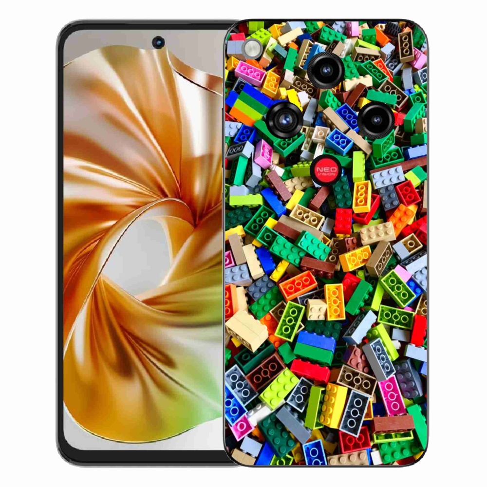 ZTE Nubia Focus 2 zselés borító mmCase - színes építőelemek