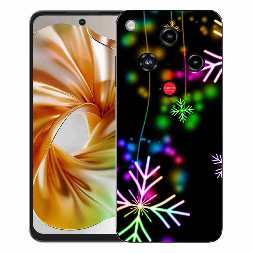 ZTE Nubia Focus 2 zselés borító mmCase - színes pelyhek a ZTE Nubia Focus 2 készülékhez